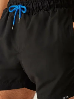 Regatta Black Mens Mawson Swim Shorts