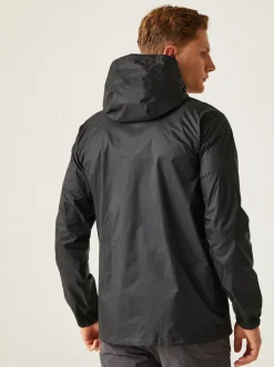 Regatta Black Mens Waterproof Pack It Jacket III