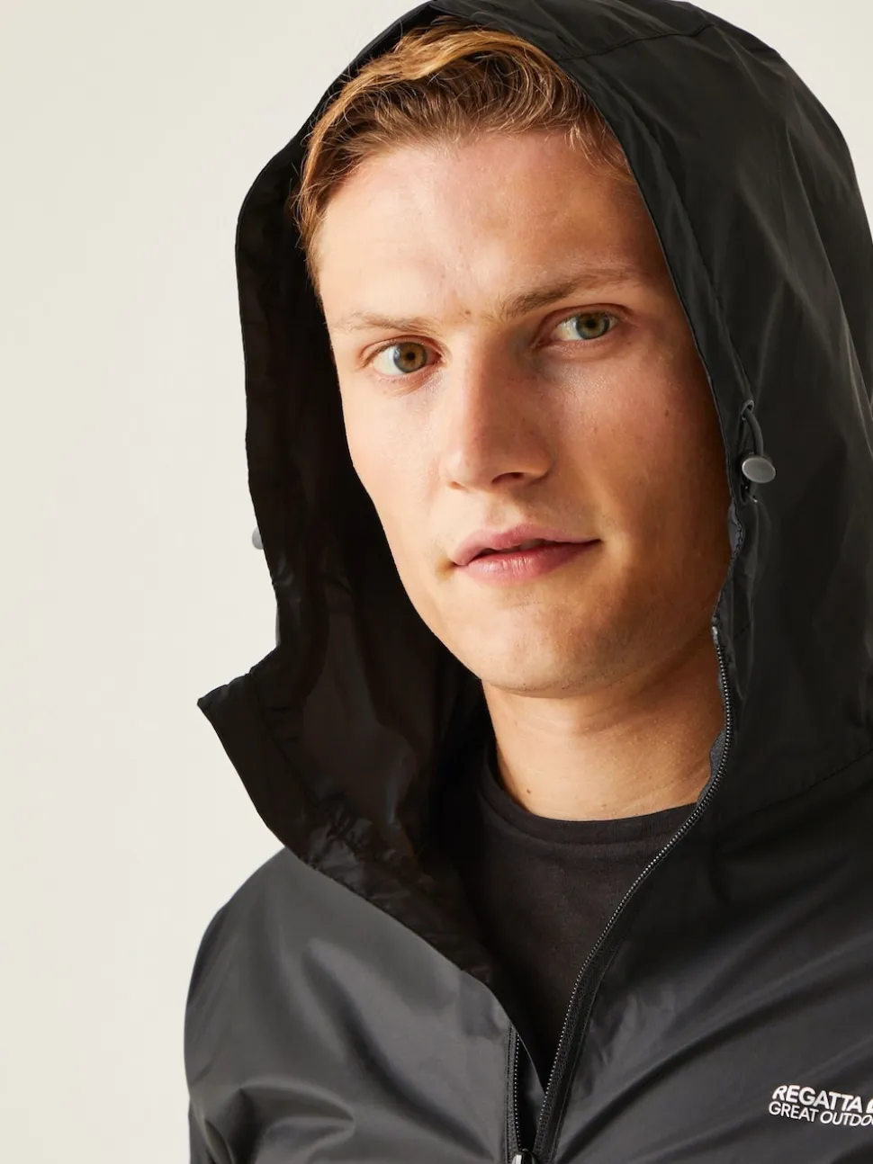 Regatta Black Mens Waterproof Pack It Jacket III