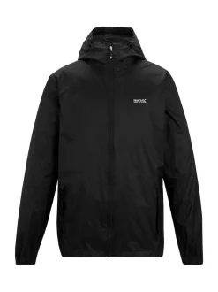 Regatta Black Mens Waterproof Pack It Jacket III