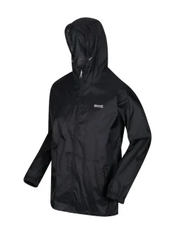 Regatta Black Mens Waterproof Pack It Jacket III