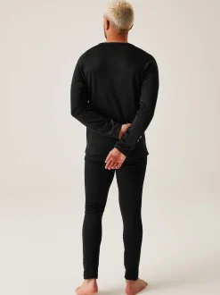 Regatta Black Thermal Base Layer Set