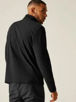 Regatta Black Thompson Fleece Zip Neck