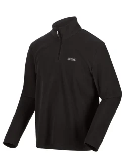 Regatta Black Thompson Fleece Zip Neck