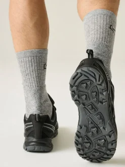 Regatta Black Vendeavour Waterproof Walking Shoes