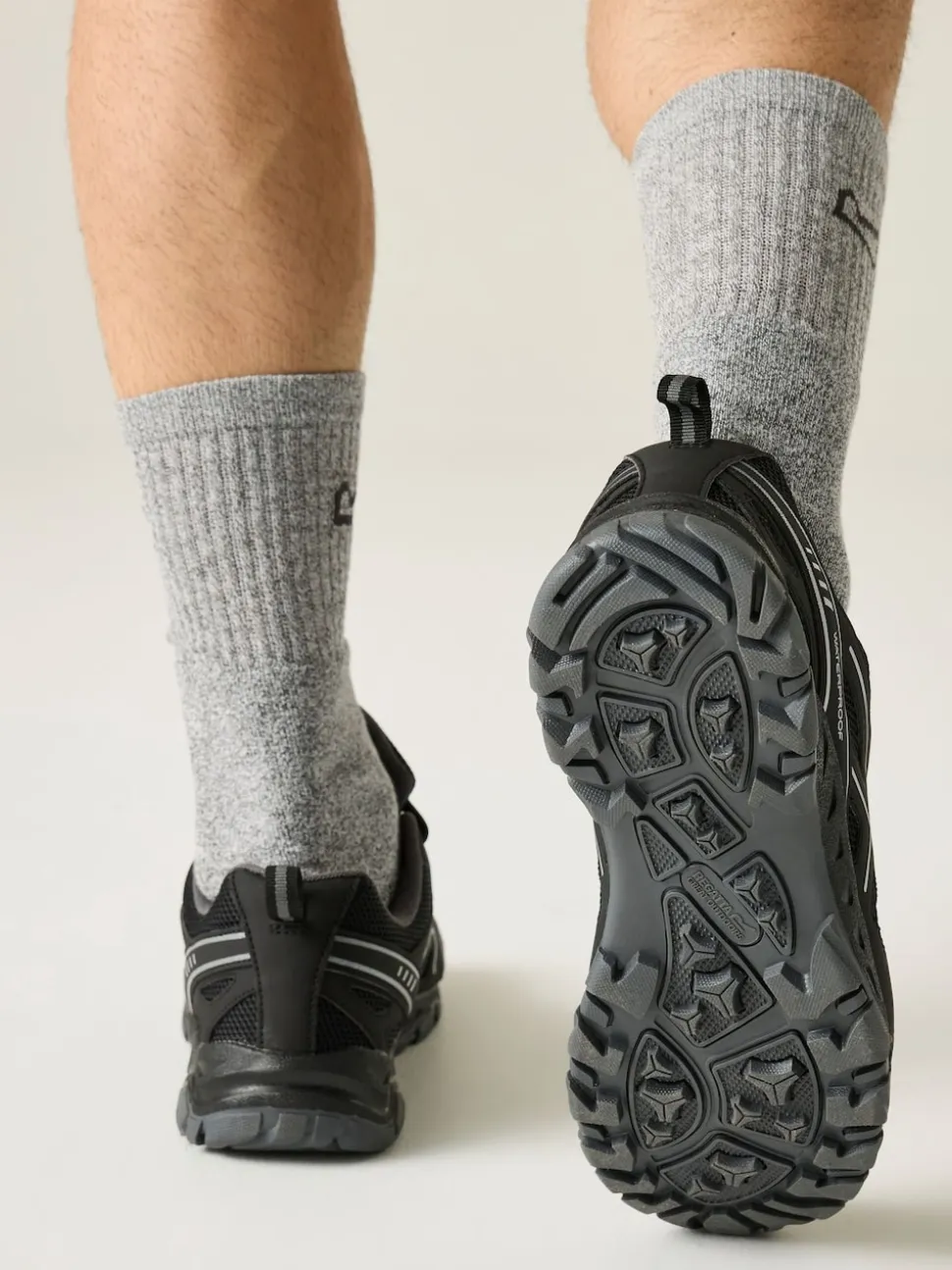 Regatta Black Vendeavour Waterproof Walking Shoes