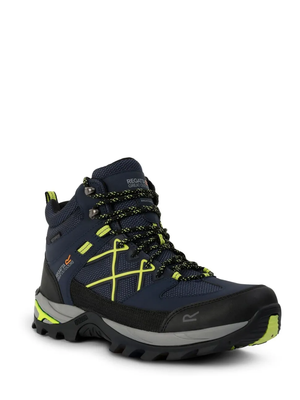 Regatta Black Yellow Mens Samaris III Walking Boots