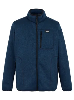 Regatta Blue Barlee Marl Knitted Teddy Fleece