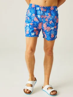 Regatta Blue Dark Mens Loras Swim Shorts