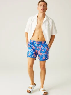 Regatta Blue Dark Mens Loras Swim Shorts