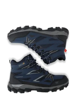 Regatta Blue Mens Holcombe III Mid Waterproof Walking Boots