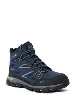 Regatta Blue Mens Holcombe III Mid Waterproof Walking Boots