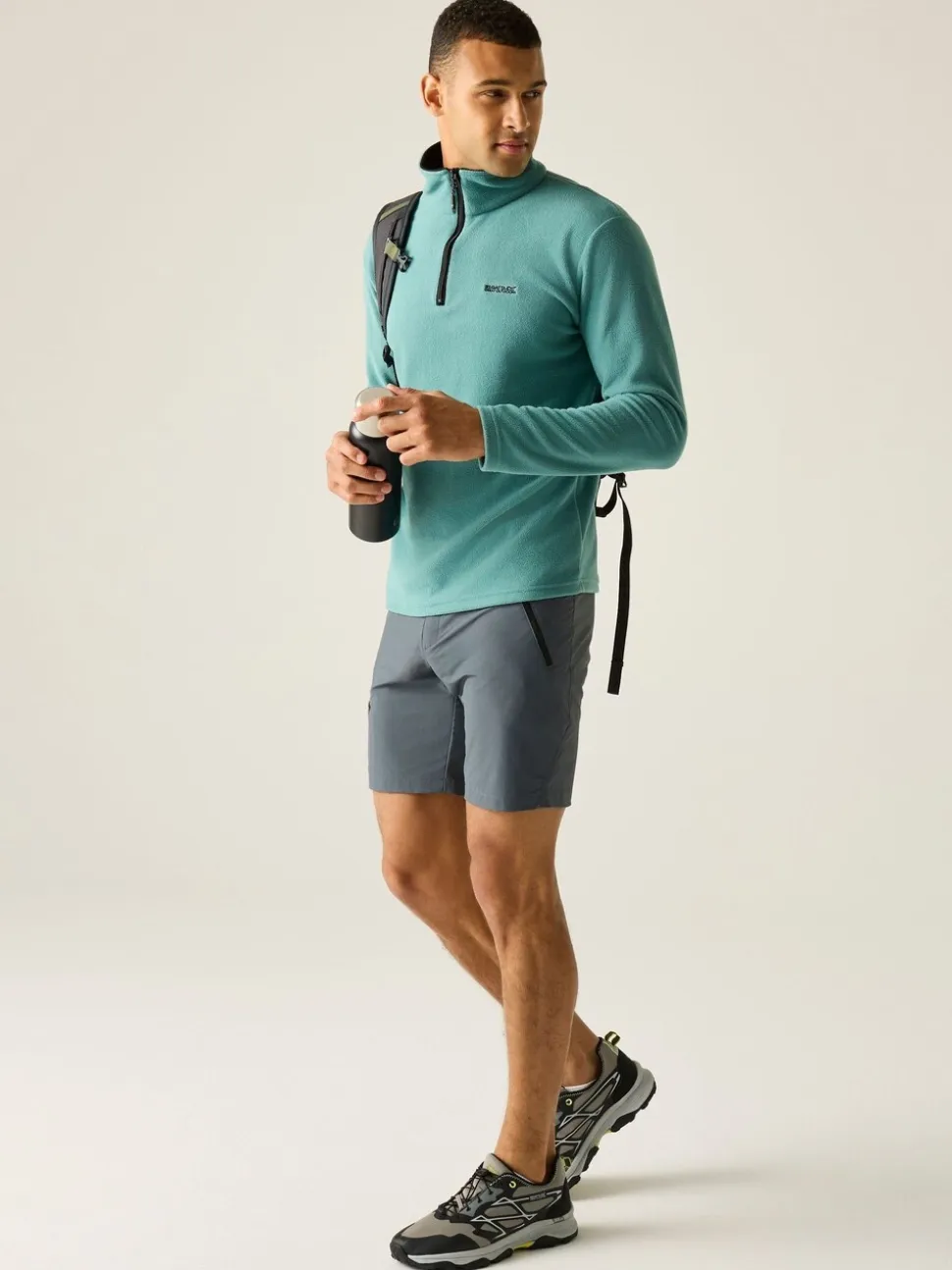 Regatta Blue Thompson Fleece Zip Neck