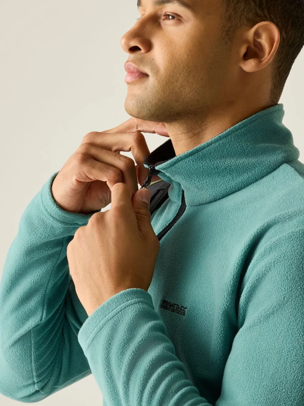 Regatta Blue Thompson Fleece Zip Neck