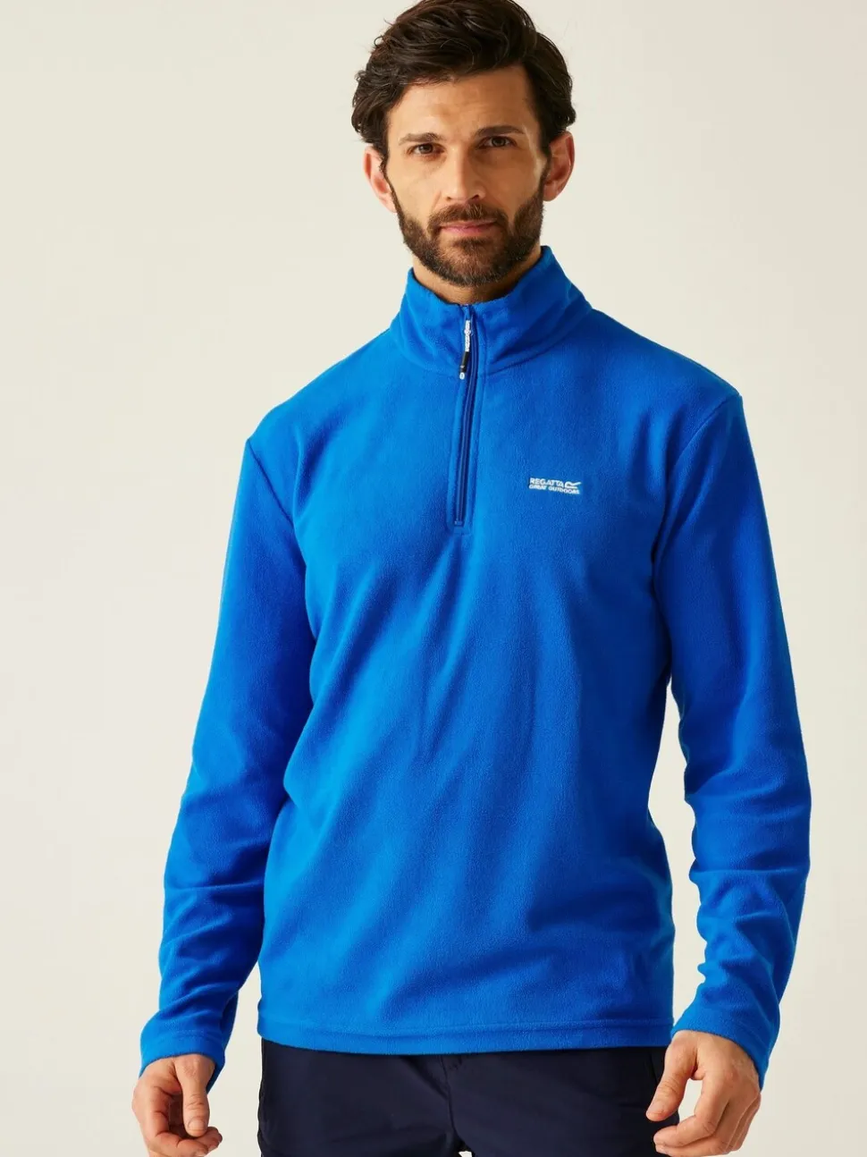 Regatta Bright Blue Thompson Fleece Zip Neck