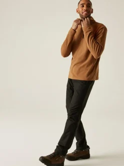 Regatta Brown Thompson Fleece Zip Neck