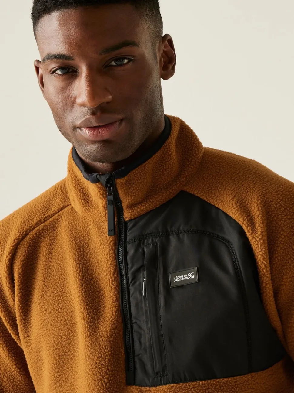 Regatta Burnt Orange Frankie Borg Half Zip Fleece