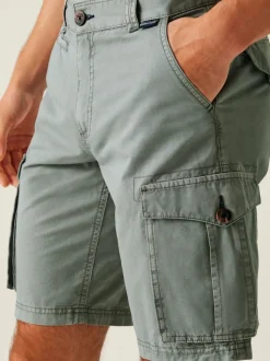 Regatta Grey Mens Shorebay Vintage Look Cargo II Shorts