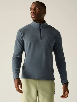 Regatta Grey Thompson Fleece Zip Neck