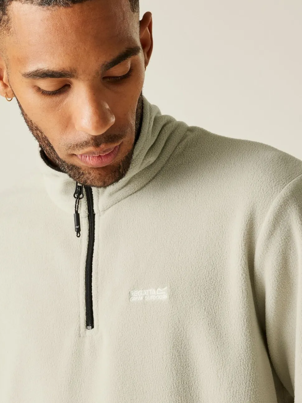 Regatta Natural Mens Thompson Lightweight Half Zip Fleece