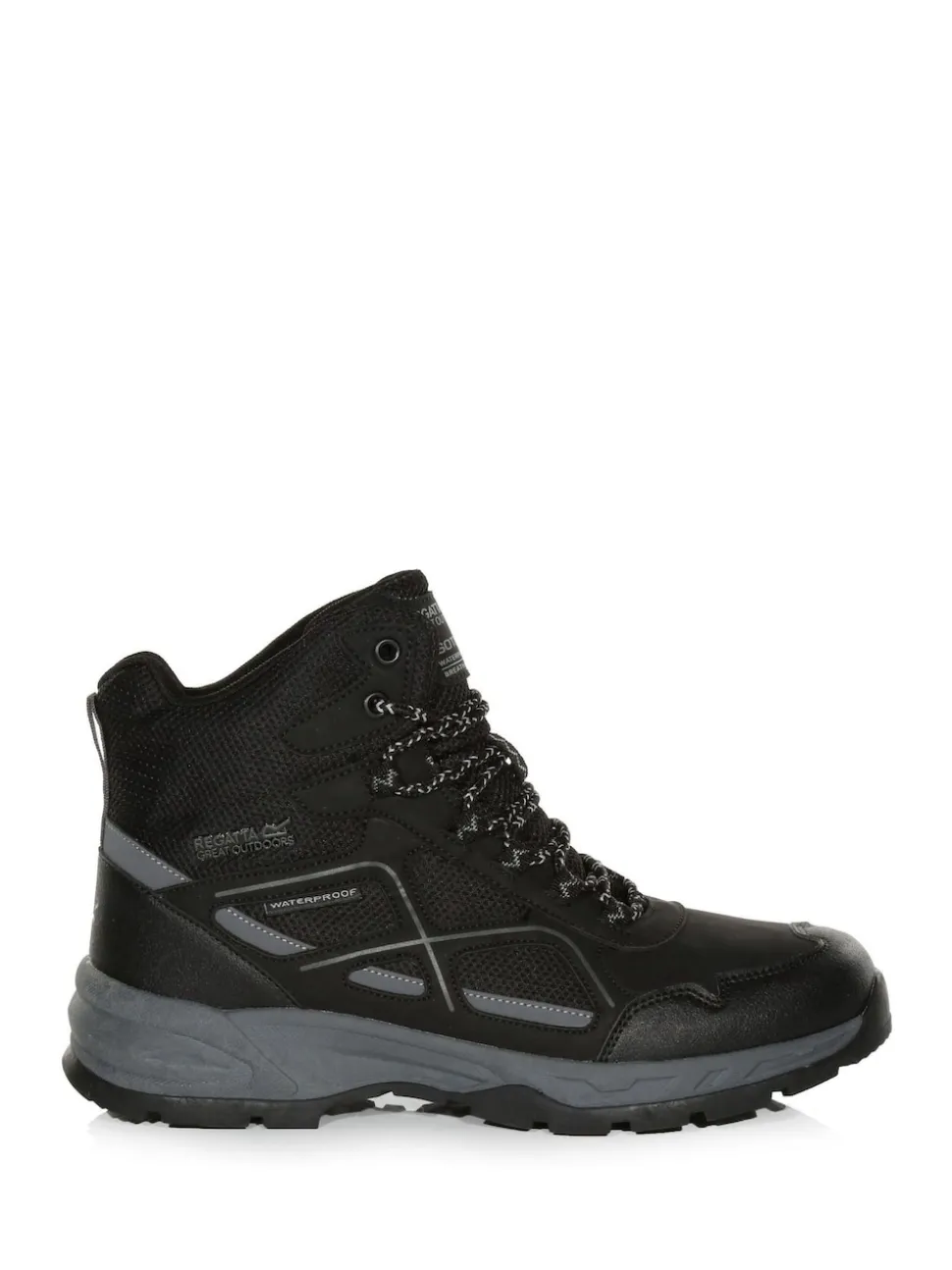 Regatta Off Black Mens Vendeavour Waterproof Hiking Boots