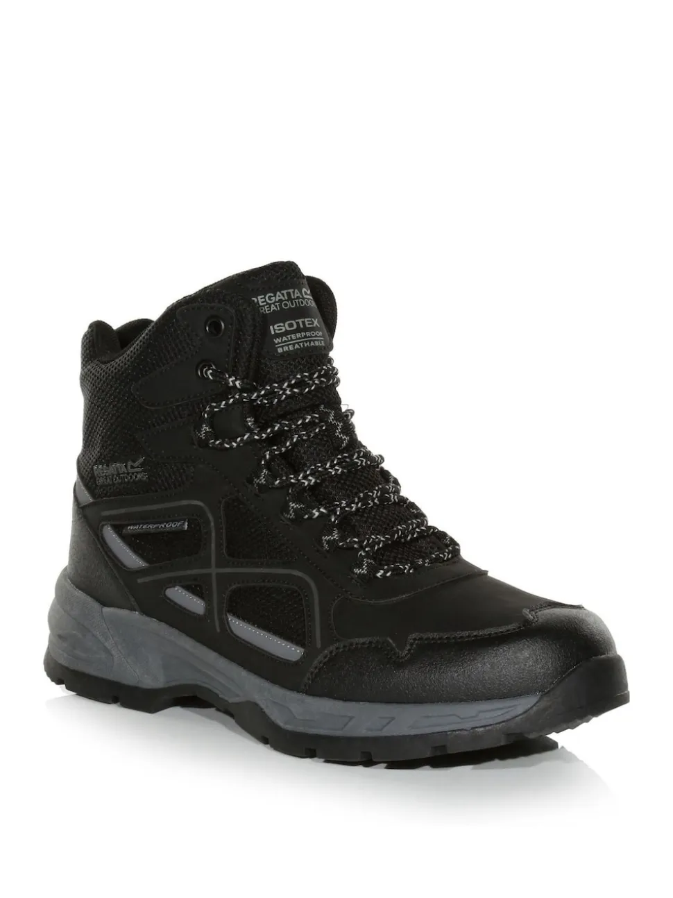 Regatta Off Black Mens Vendeavour Waterproof Hiking Boots