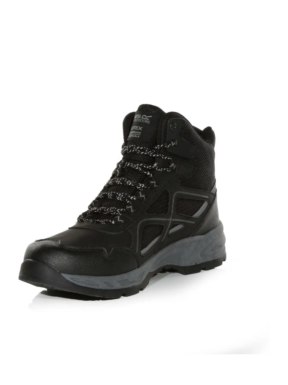 Regatta Off Black Mens Vendeavour Waterproof Hiking Boots