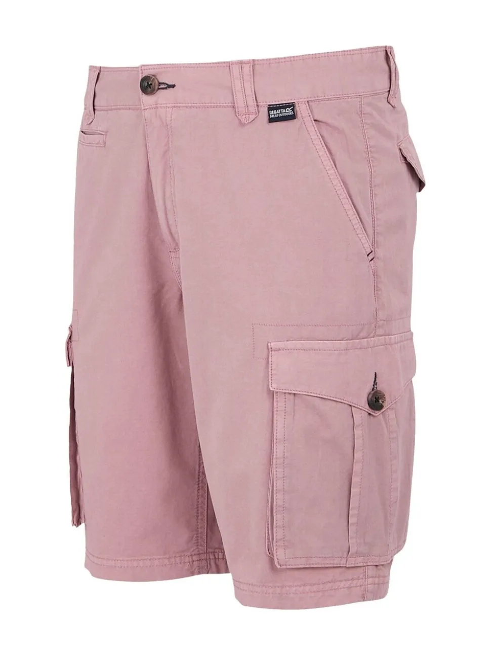 Regatta Pink Mens Shorebay Vintage Look Cargo II Shorts