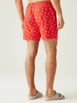 Regatta Red Mens Loras Swim Shorts