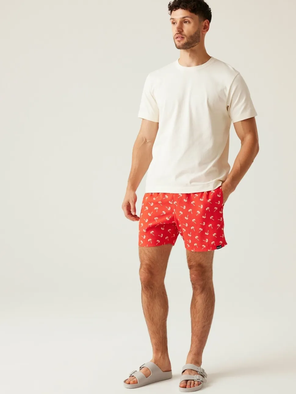 Regatta Red Mens Loras Swim Shorts