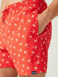 Regatta Red Mens Loras Swim Shorts