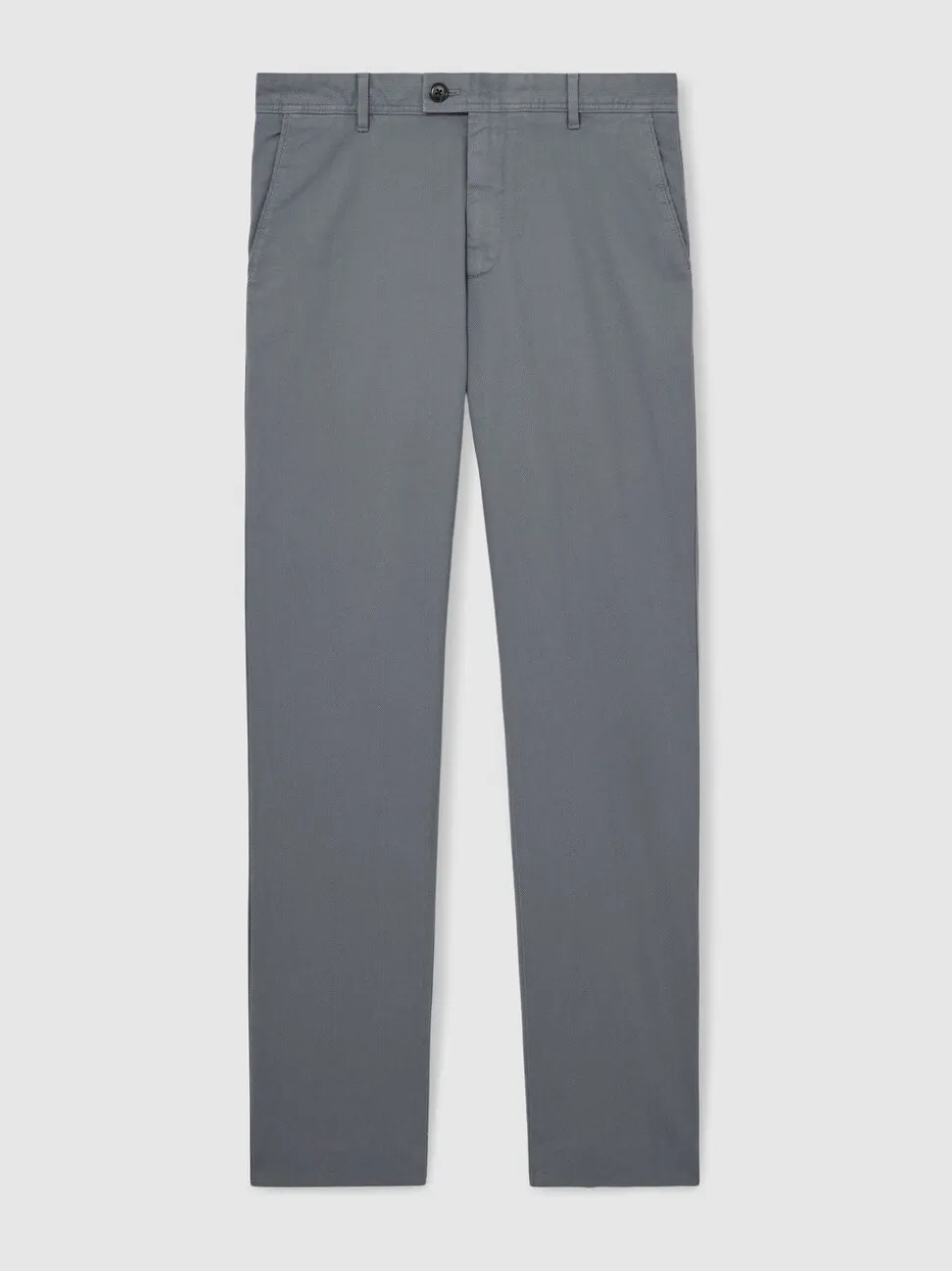 Reiss Airforce Blue Dobby Cotton-Piqué Slim-Fit Chinos