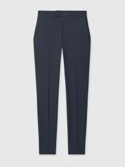 Reiss Airforce Blue Found Stretch Slim Fit Drawstring Trousers