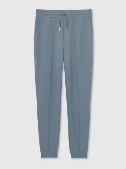 Reiss Airforce Blue Premier Stretch-Jersey Tailored Joggers