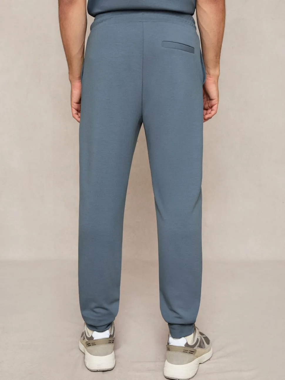 Reiss Airforce Blue Premier Stretch-Jersey Tailored Joggers