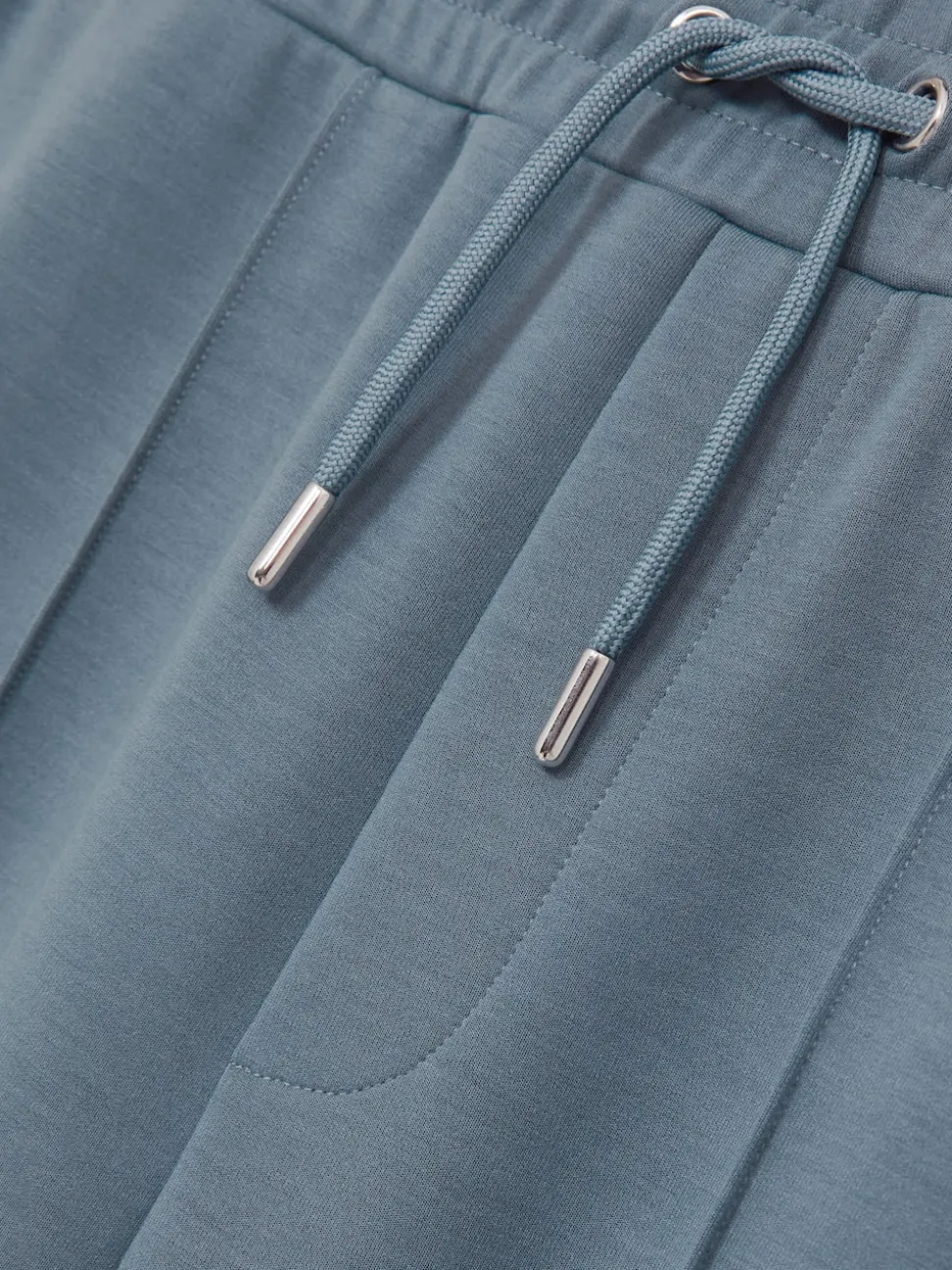 Reiss Airforce Blue Premier Stretch-Jersey Tailored Joggers