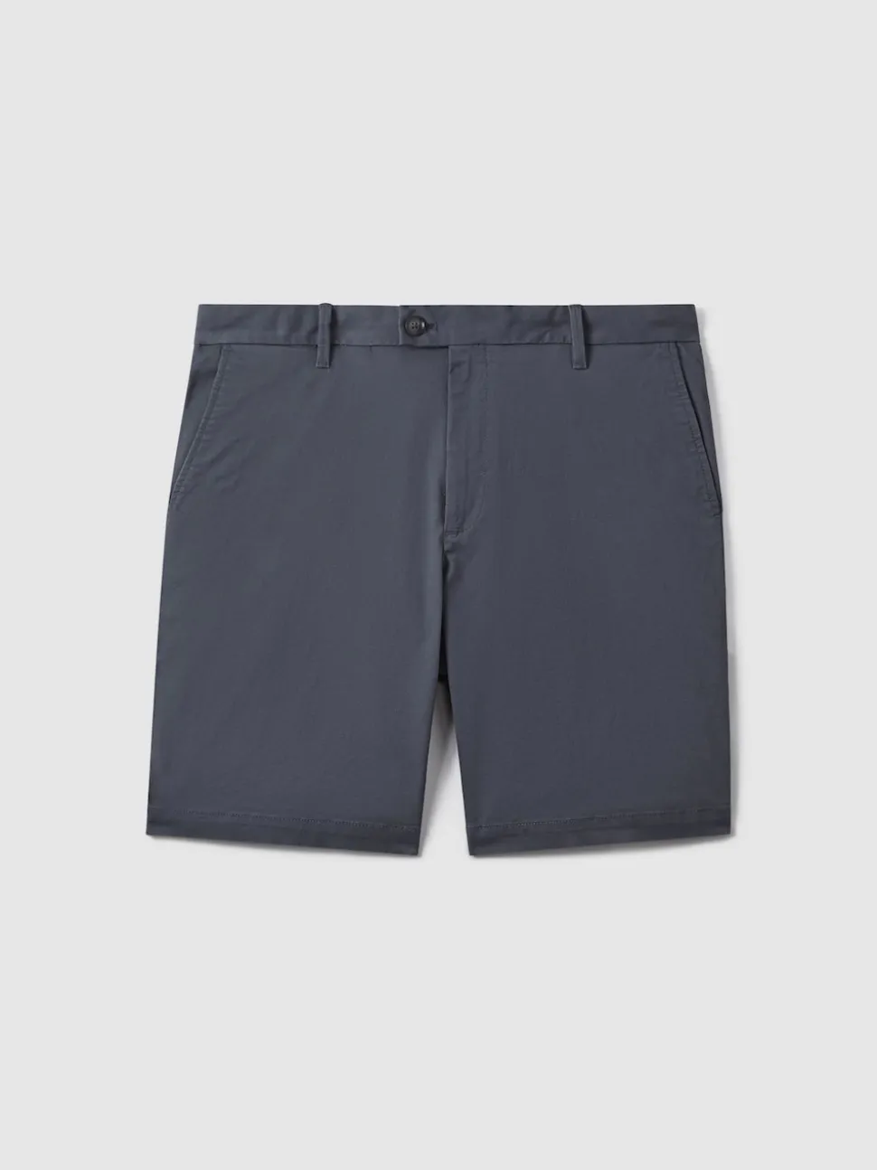 Reiss Airforce Blue Wicket Cotton Chino Shorts with Stretch