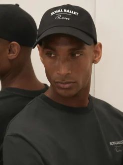 Reiss Black Adagio Reiss | Royal Ballet Logo Cap Unisex Fit