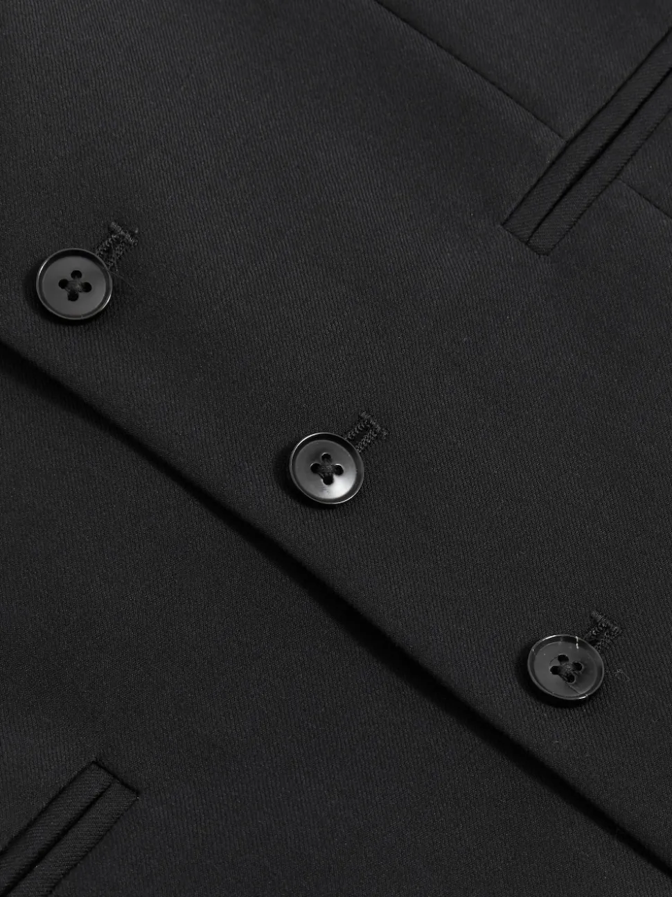 Reiss Black Aspire Slim-Fit Wool Suit Waistcoat