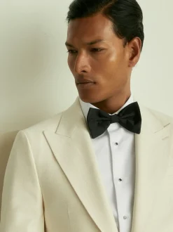 Reiss Black Boyle Grosgrain Silk Bow Tie