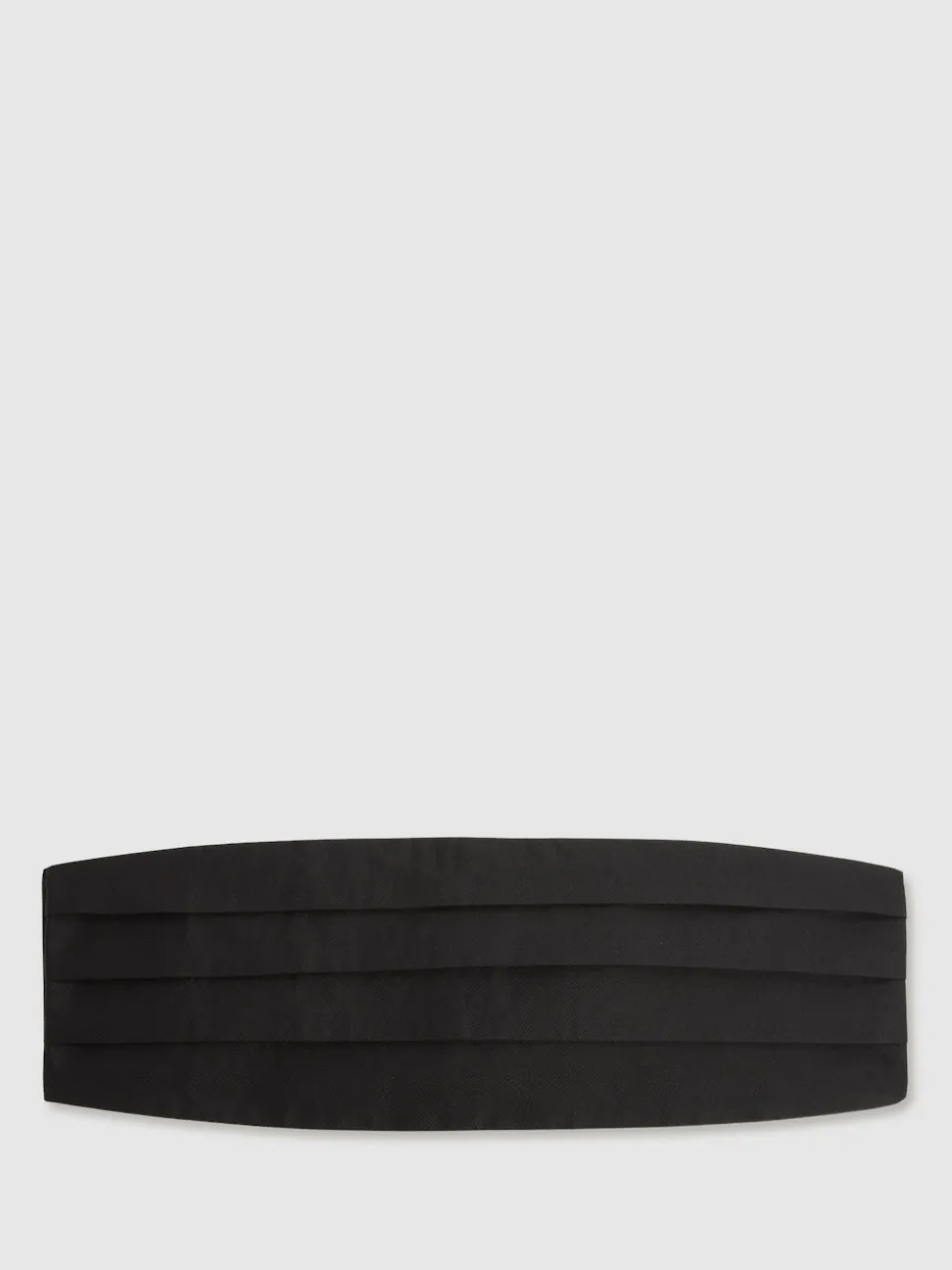 Reiss Black Cameron Silk Grosgrain Cummerbund