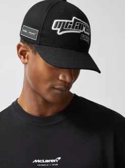 Reiss Black 9Fifty McLaren Racing Embroidered Cap Unisex Fit
