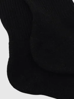 Reiss Black Marcus Monogram Cotton-Blend Ribbed Socks