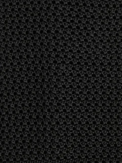Reiss Black Punto Silk Knitted Tie