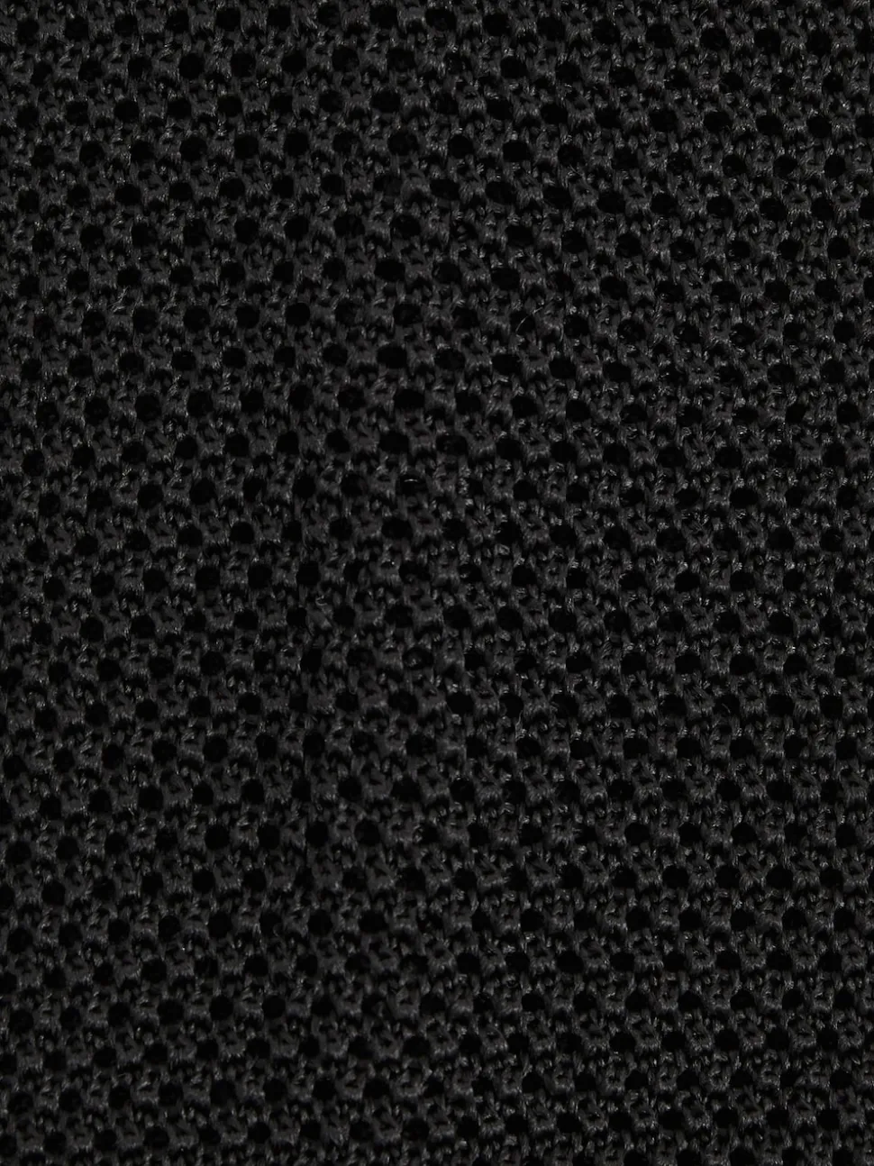 Reiss Black Punto Silk Knitted Tie