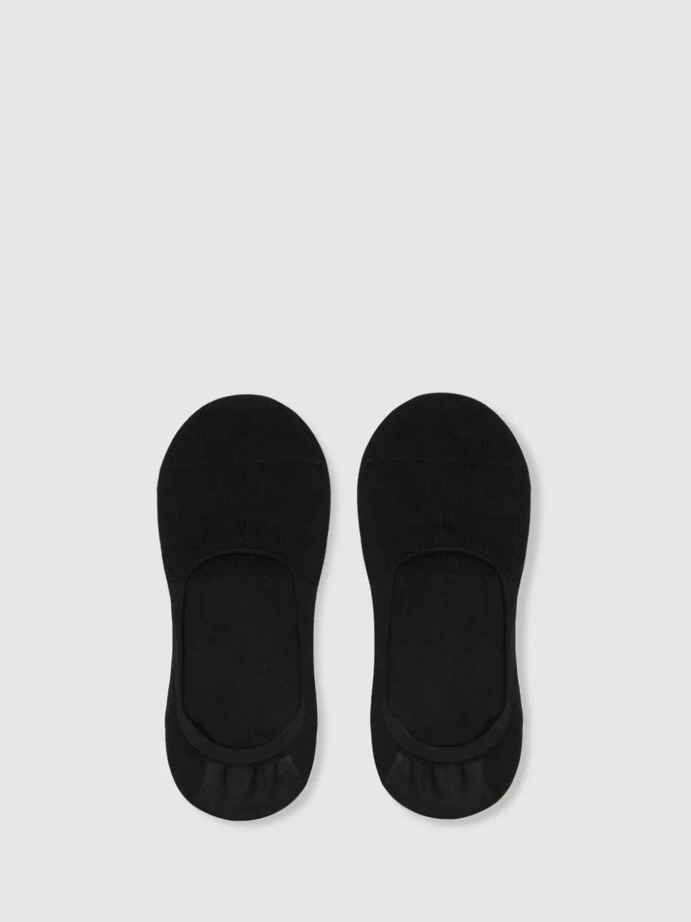Reiss Black Rafi Cotton-Blend Loafer Socks