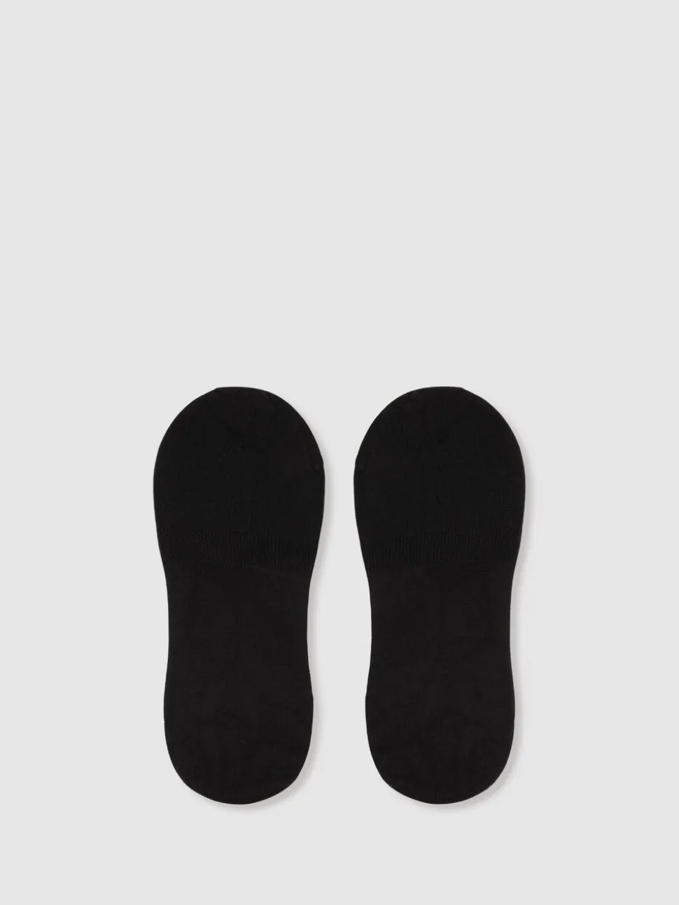 Reiss Black Rafi Cotton-Blend Loafer Socks