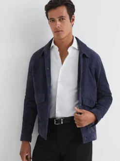 Reiss Black Ricky Reversible Leather Belt
