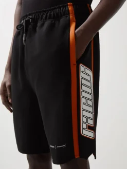 Reiss Black Ride McLaren F1 Team Drawstring Shorts