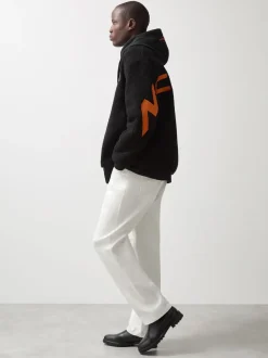Reiss Black Snoop McLaren F1 Team Embroidered Fleece Jacket Unisex Fit
